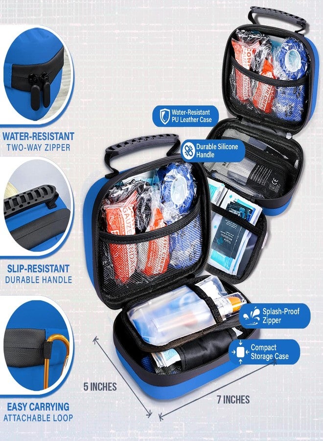 EVERLIT CARE EVERLIT Pet Medic First Aid Kit | Vet-Approved Animal Care Kit with 95 Pcs Medical, Outdoor & Emergency Supplies to Treat Dogs, Cats | Travel-Friendly Compact Bag for Home, Car and Travel (Blue) - Image 3